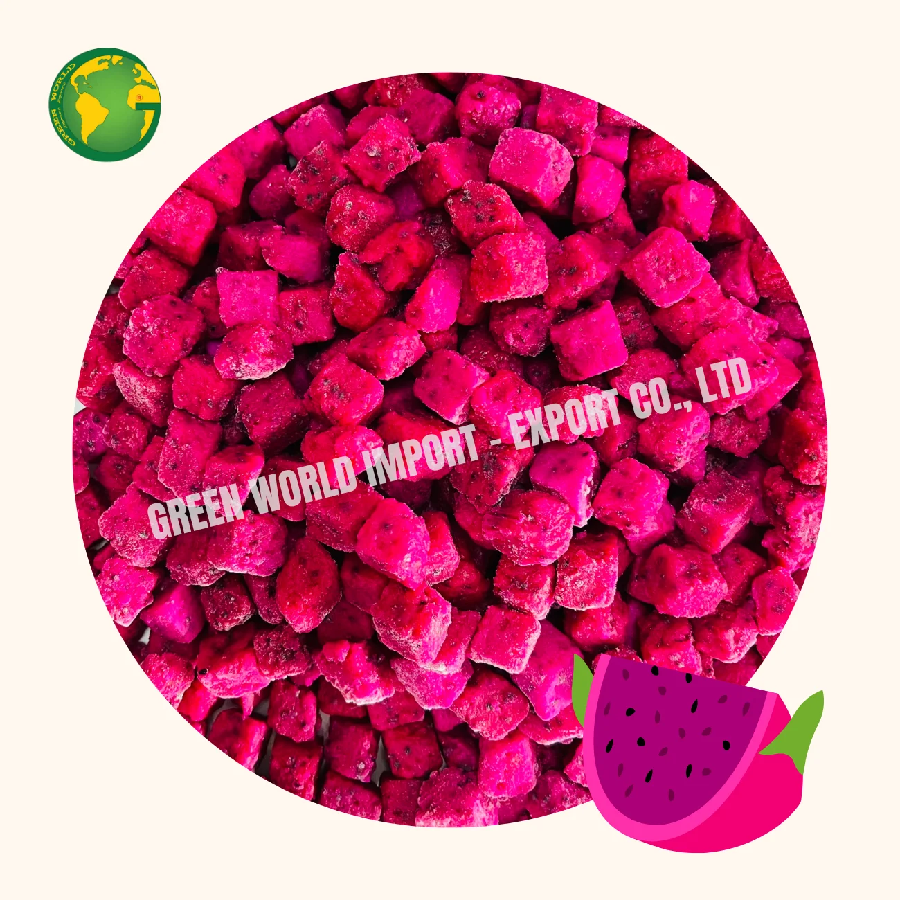FROZEN RED DRAGON FRUIT VIETNAM - BEST PRICE IQF DRAGON FRUIT FOR NOW - IQF PITAYA WITH PREMIUM QUALITY AND BEST SERVICE EVER