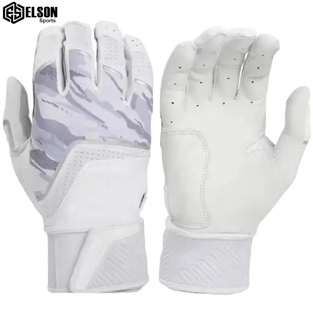 Cabretta Leather Winter Sportswear Gloves Comfortable and Breathable with Velcro Strap for Baseball Batting
