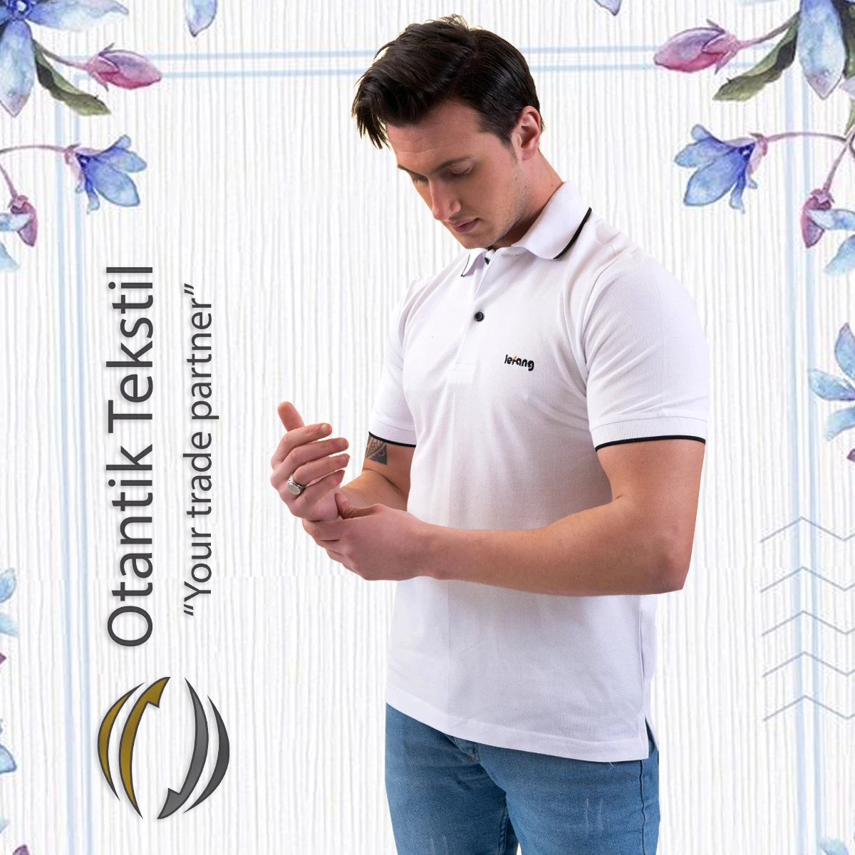 Factory Custom Mens Golf Sport Printing Embroidery Logo Fit Polo Shirt Men Polo Shirts for Men Stylish made in Turkey