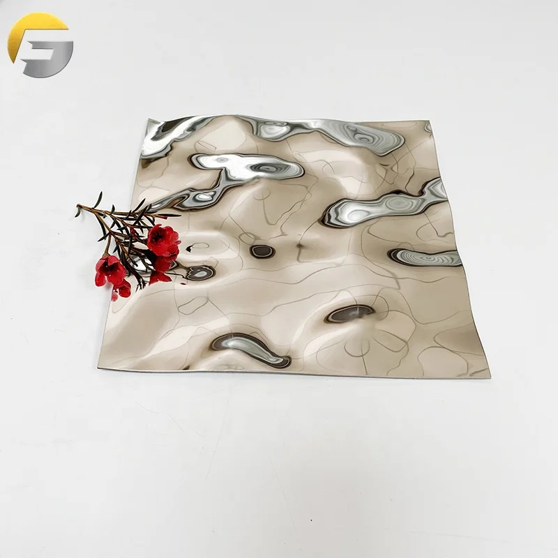 Рельефный лист из нержавеющей стали ZE177 с серебряным покрытием