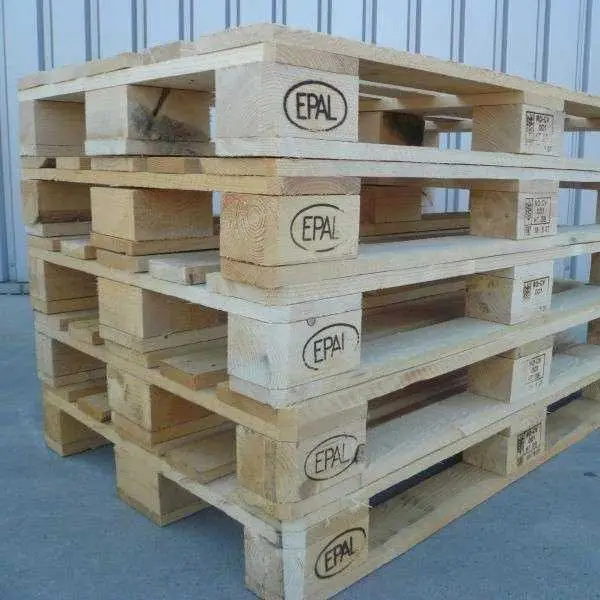 Hard Wood 4 Way Wooden EURO PALLET EUR/ EPAL PALLETS With Color Yellow Size 1200x1000x150mm