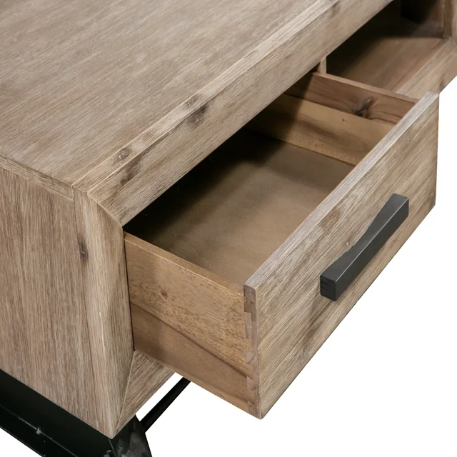 Modern Luxury Solid Wood 1-Drawer Coffee Table Made in Vietnam for Home Living Room or Restaurant Smart Dining Application