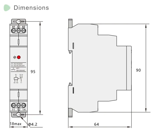 SiRON Y261 AC/DC 12V 24V AC220V  Intermediate Relay Auxiliary Relay