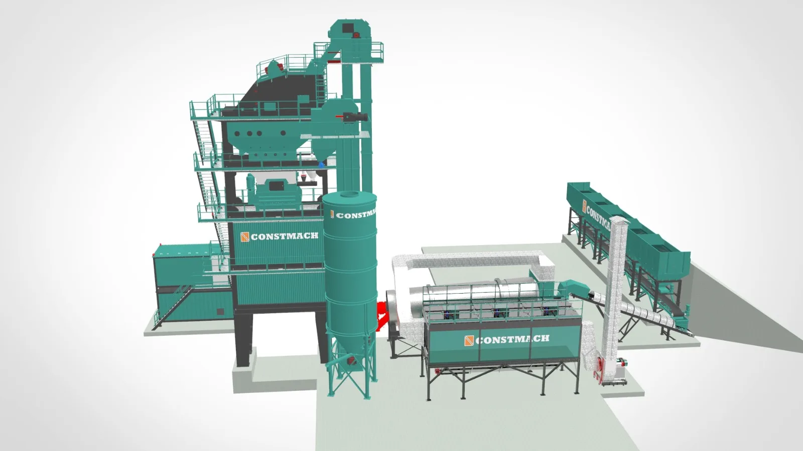 Стационарные асфальтовые заводы/асфальтовый барабанный завод