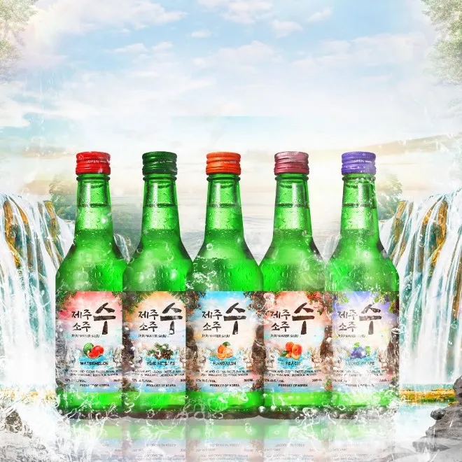 [OEM/частный бренд] JEJU WATER SOJU Фруктовый Ароматизированный корейский ликер алкогольный напиток