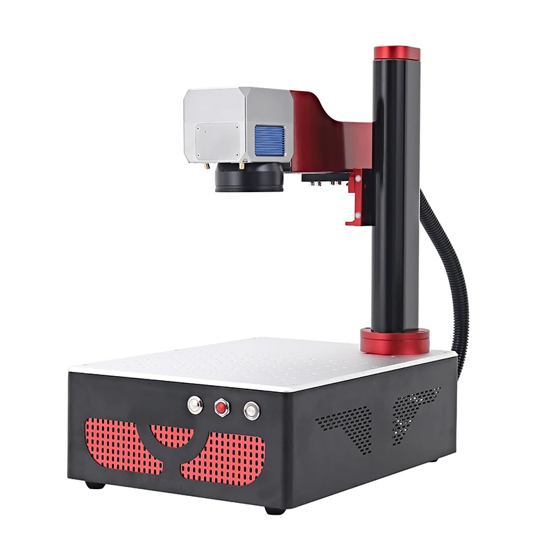 20W laser marking machine fiber laser plastic metal pvc id card engraving laser printer