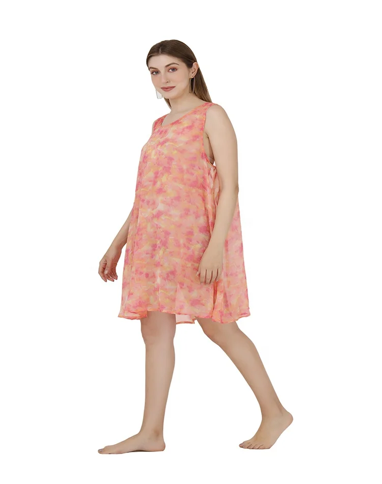 2023 Sexy Beach Cover Up swimwear beachwear sleeveless sleeve round neck sexy back Dress resort wear party wear dress for women