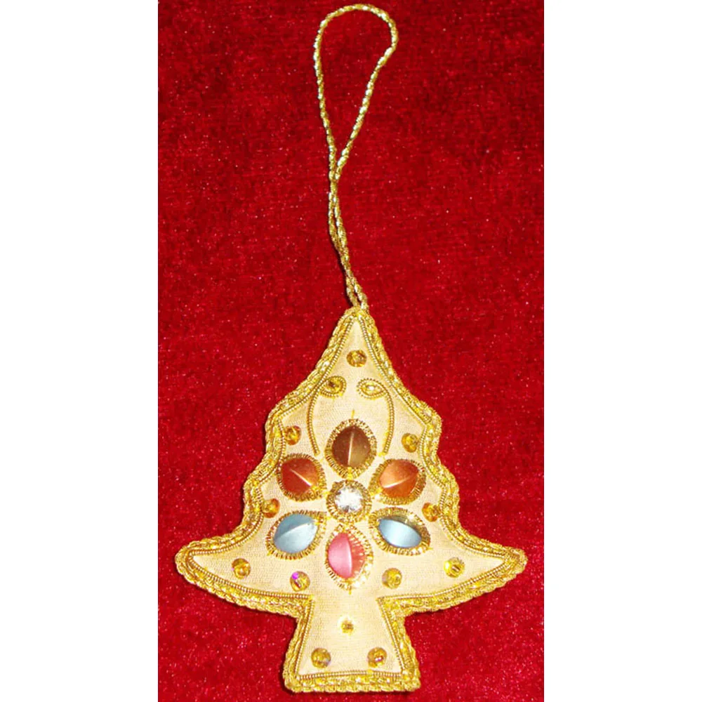 Luxurious Christmas Ornaments Golden Tree Shape Can Be Used To Decoration And Christmas Festival Purpose Ornament Double Sided