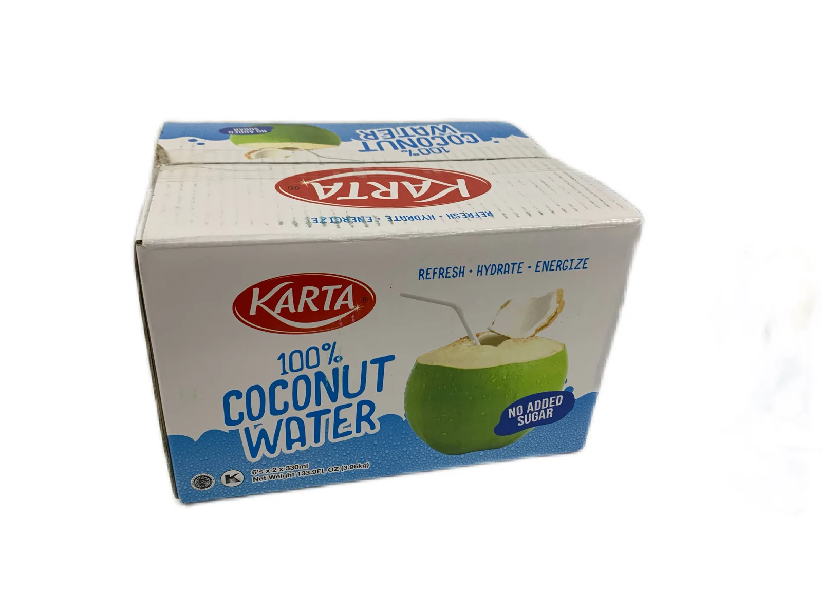 Karta Fresh Organic Coconut Water (330ml) tender green coconut water diamond coconut juice box