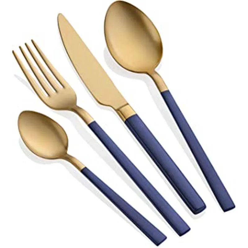 Wholesale Price Customized Modern Spoon Fork And Knife Amazing Handle knives and spoon fork cutlery Set