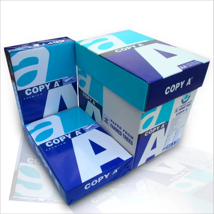 100% копировальная бумага Woold Pulp 80gsm A4 70 GSM / 80 GSM-супербелая a4 для продажи-Double A