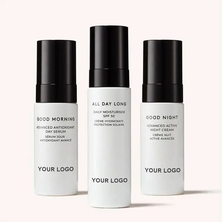 Korean Travel Skin Care Set Private Label Anti Aging Face Sunscreen SPF 50 Face Cream Moisturizer Mens SkinCare Products