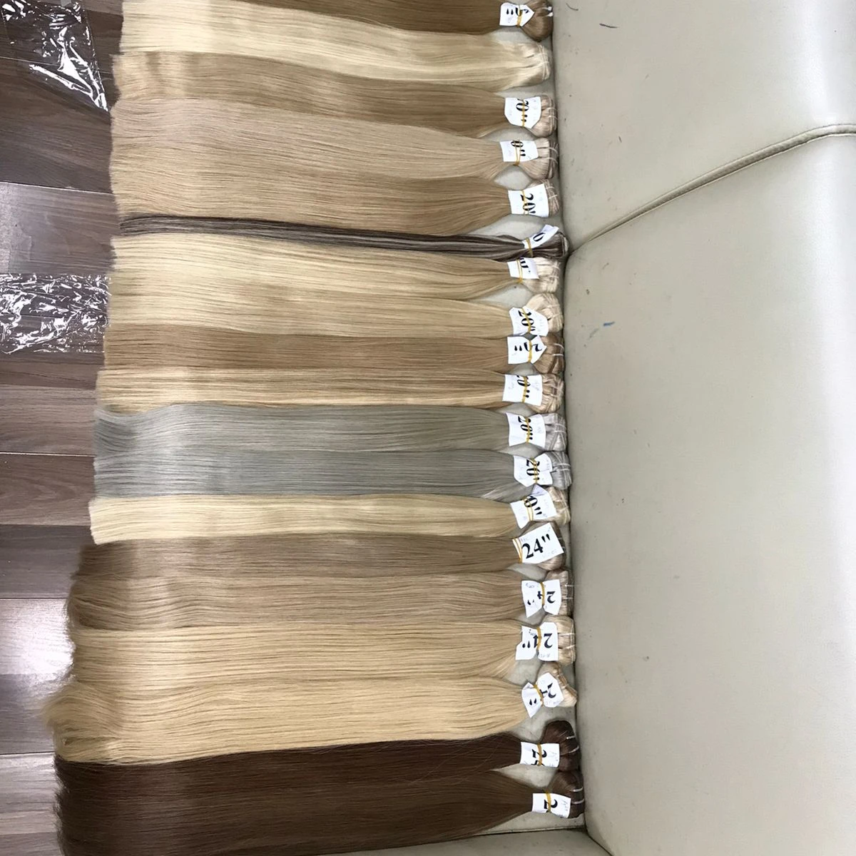 2023 hot sale human extensions double  straight weft piano hair straight vietnamese hair  natural macsara factory