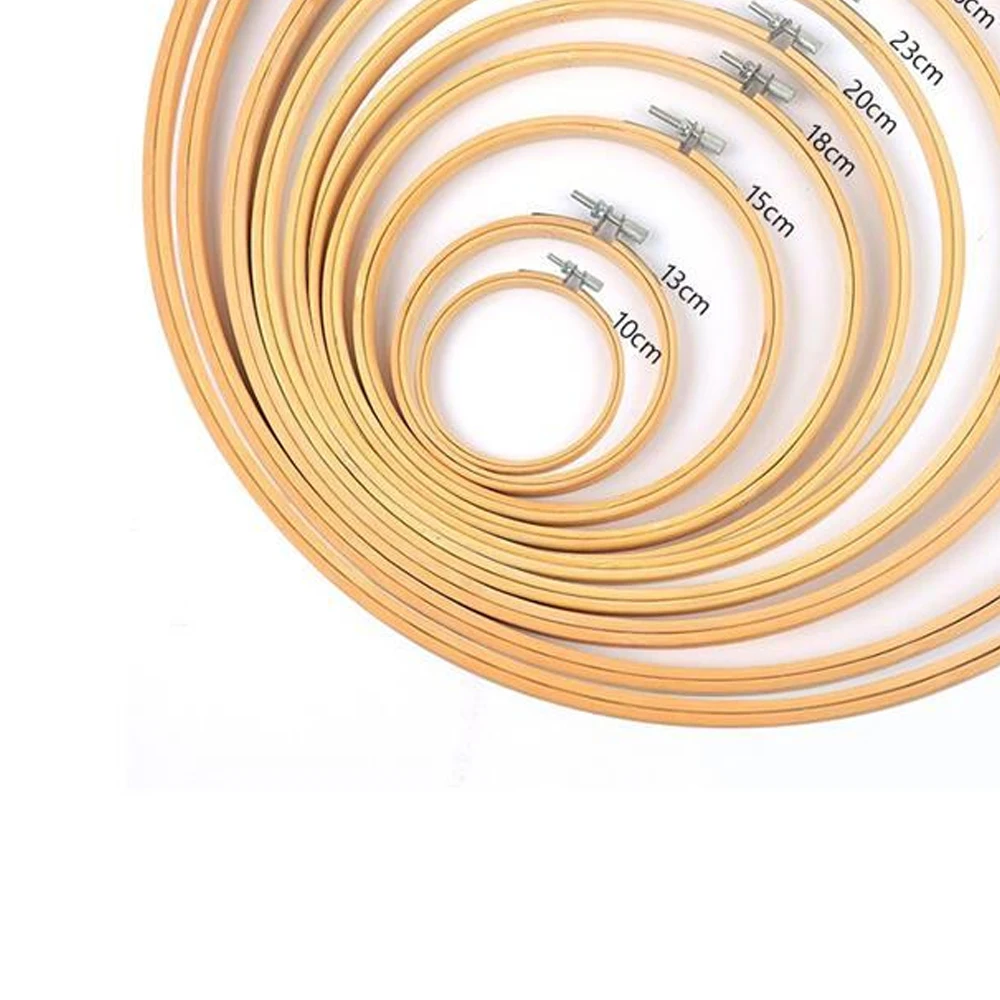 Ring Embroidery Hoops Mini Wooden Cross Stitch Hoop Mini Round Wood Hoops For Frame Craft And Hanging