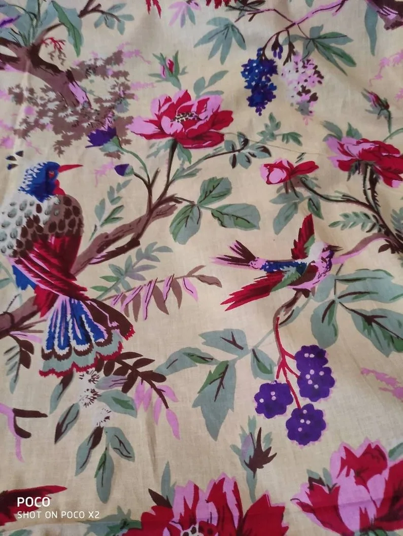 Frida Kahlo Inspired Print, Frida Print, Fabric For Dress Making, Curtain, Cushion, And , Creative Craft. by Indian Exporter