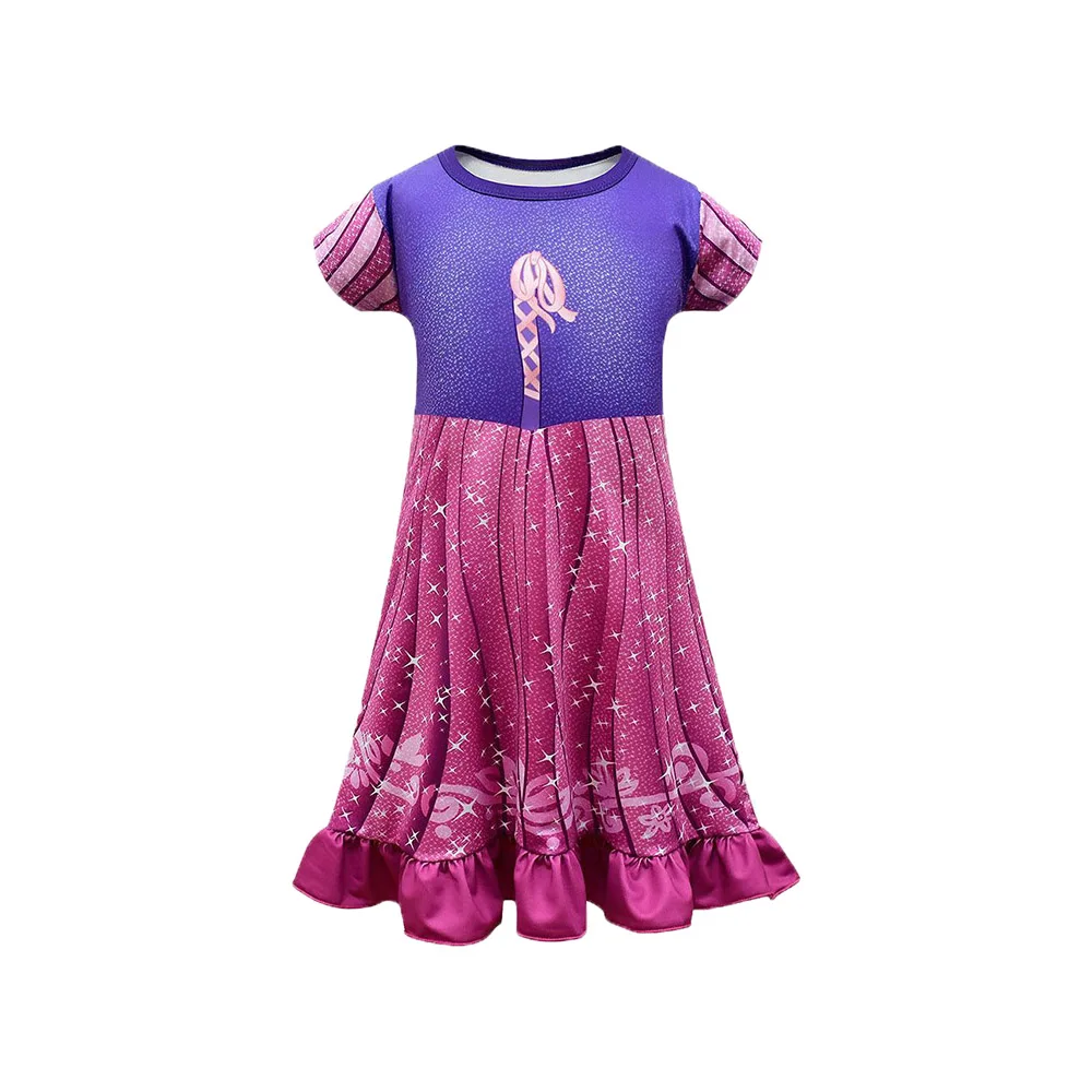 2022 Wholesale girls silk milk alsa princess gown night dress Kids sleepwear pajama