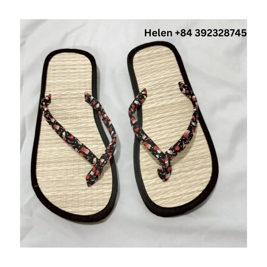 VIETNAM CHEAP PRICE SEAGRASS SLIPPER WITH ELEGENT SCENT NEW DESIGN 2024 CREATIVE STYLES SEAGRASS FLIP FLOP LOW PRICE