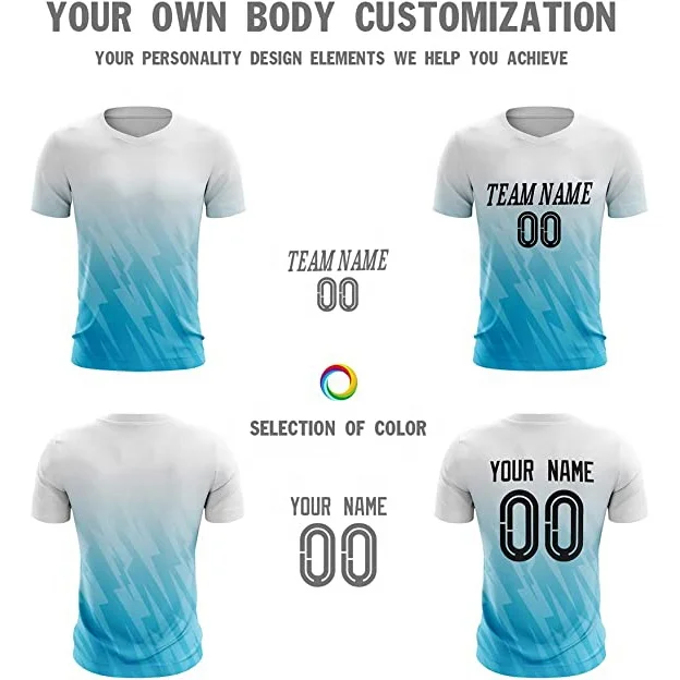 Training Wear Kit Set Uniforms Sublimation Polyester Custom Club Logo  Sublimation Quick Dry Soccer jersey quality things