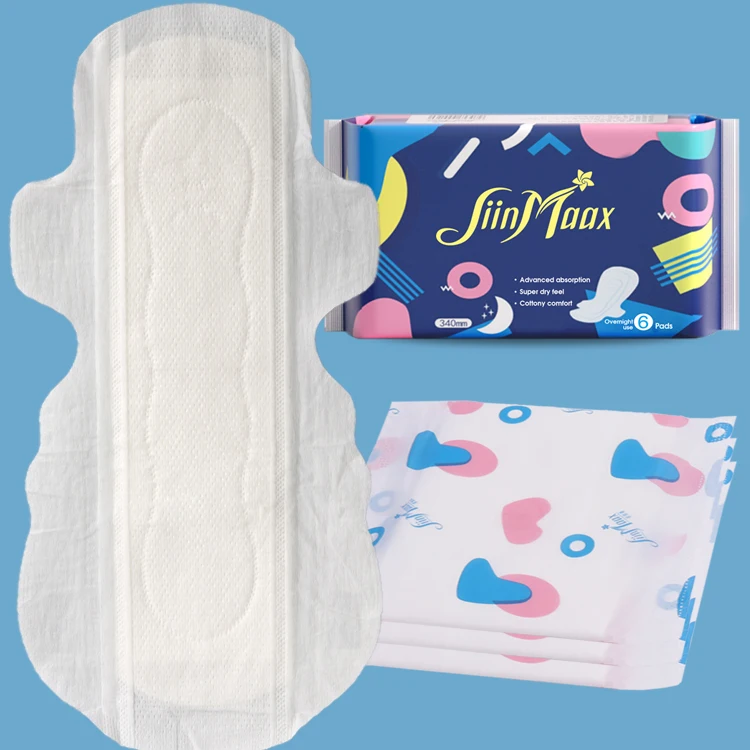 wholesale Ultra Thin  Bamboo Fiber Sanitary Napkin Women Organic Cotton Pads Biodegradable Napkins Super Absorption