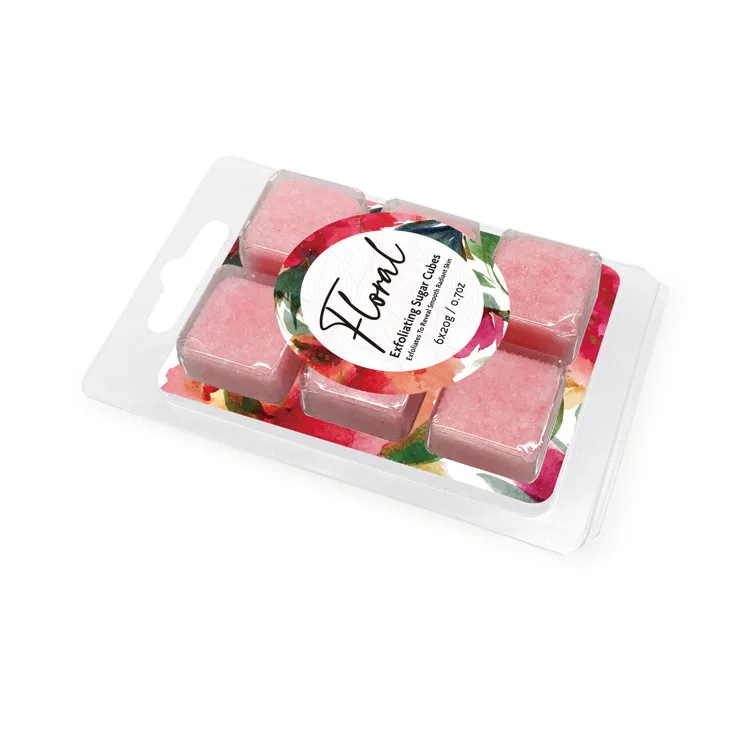 Private Label Wholesale Mini Organic Fruit Shea Butter Skin Exfoliating Brightening Whitening Sugar Body And Face Scrub Cube