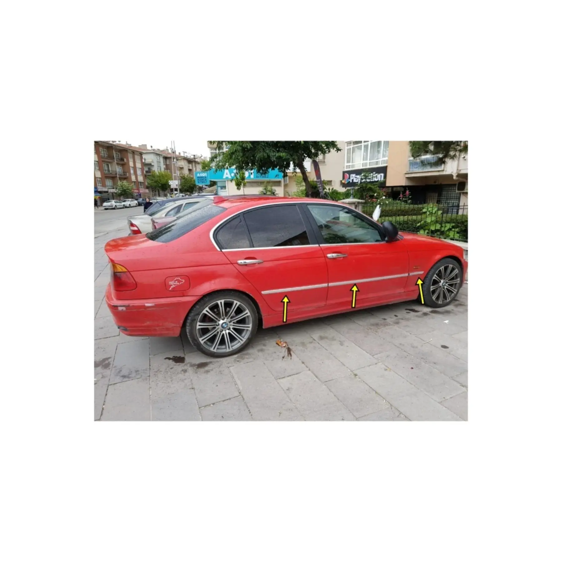 Bmw E46 хромированная Боковая дверь 6 штук 1998-2005 нержавеющая сталь