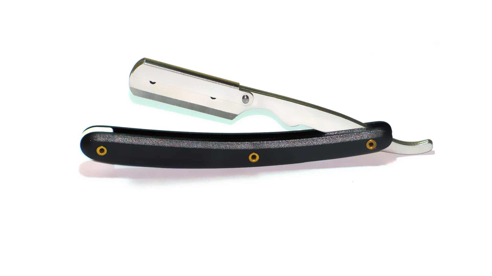 Black Barber Razor Plastic Handle Wholesale price Straight razor Barbershop tool with free logo