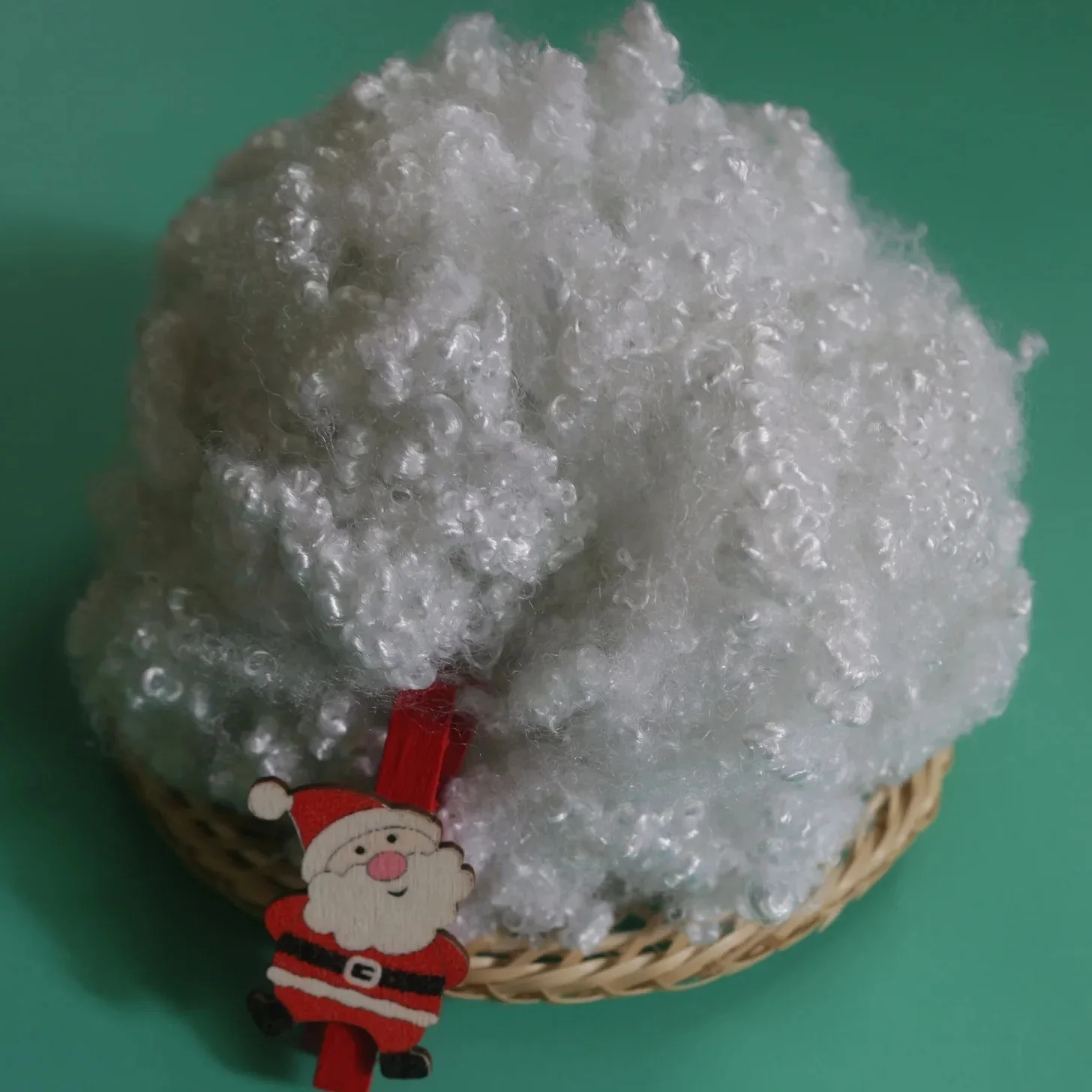 Polyester Staple Fiber 4D HC White Recycled Holow Conjugated from Vikohasan PSF Manufacturer for spinning non woven fabric