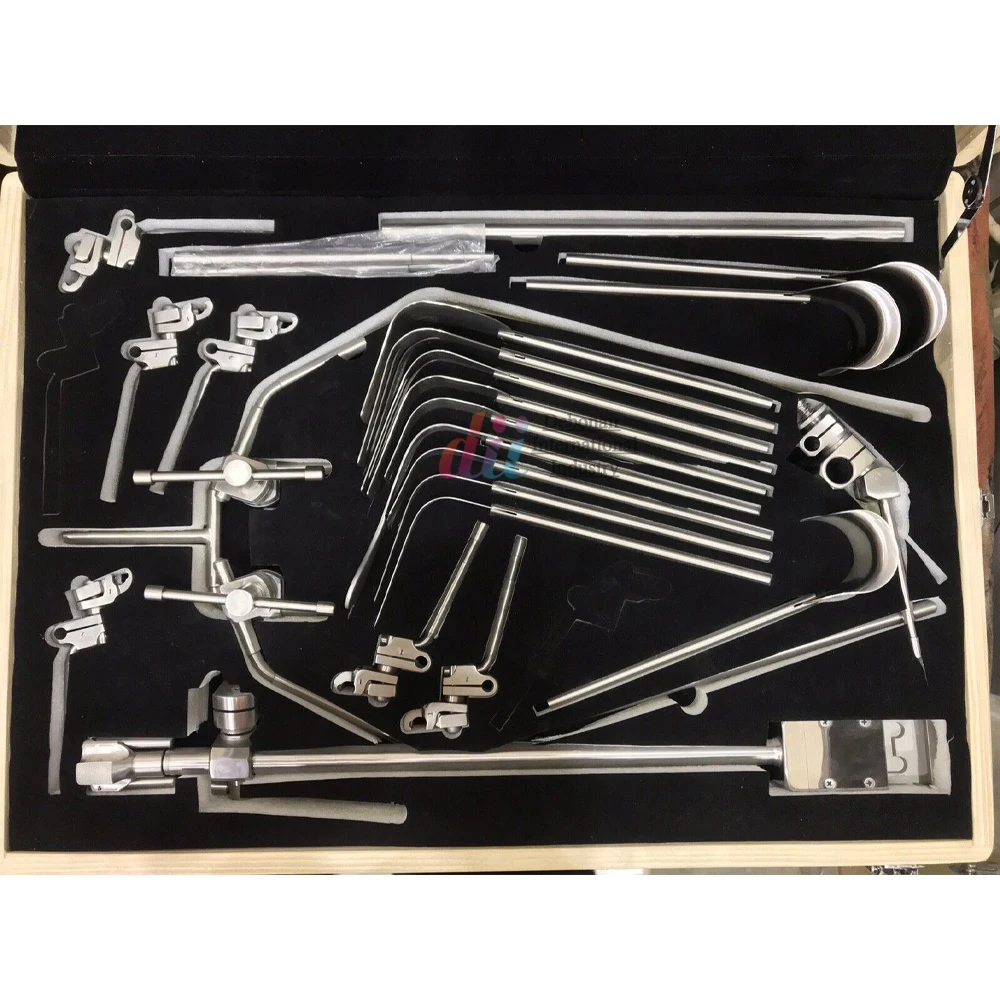Omni Tract Surgical Table-Mounted Abdominal Retractor Set - Stainless Steel Abdominal Surgery Equipment for Precision Procedures