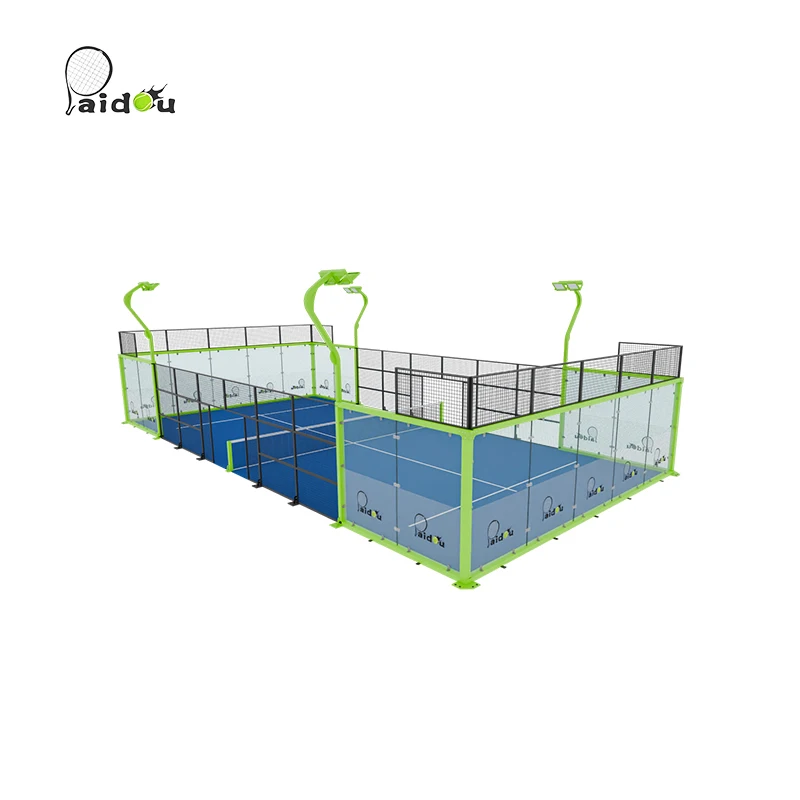 Профессиональный padel court Padel от производителя международный стандарт панорамный теннисный корт по заводской цене