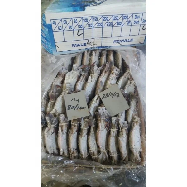 Tunisia Crab Frozen Blue Swimming whole Sea Crab for Buyer
