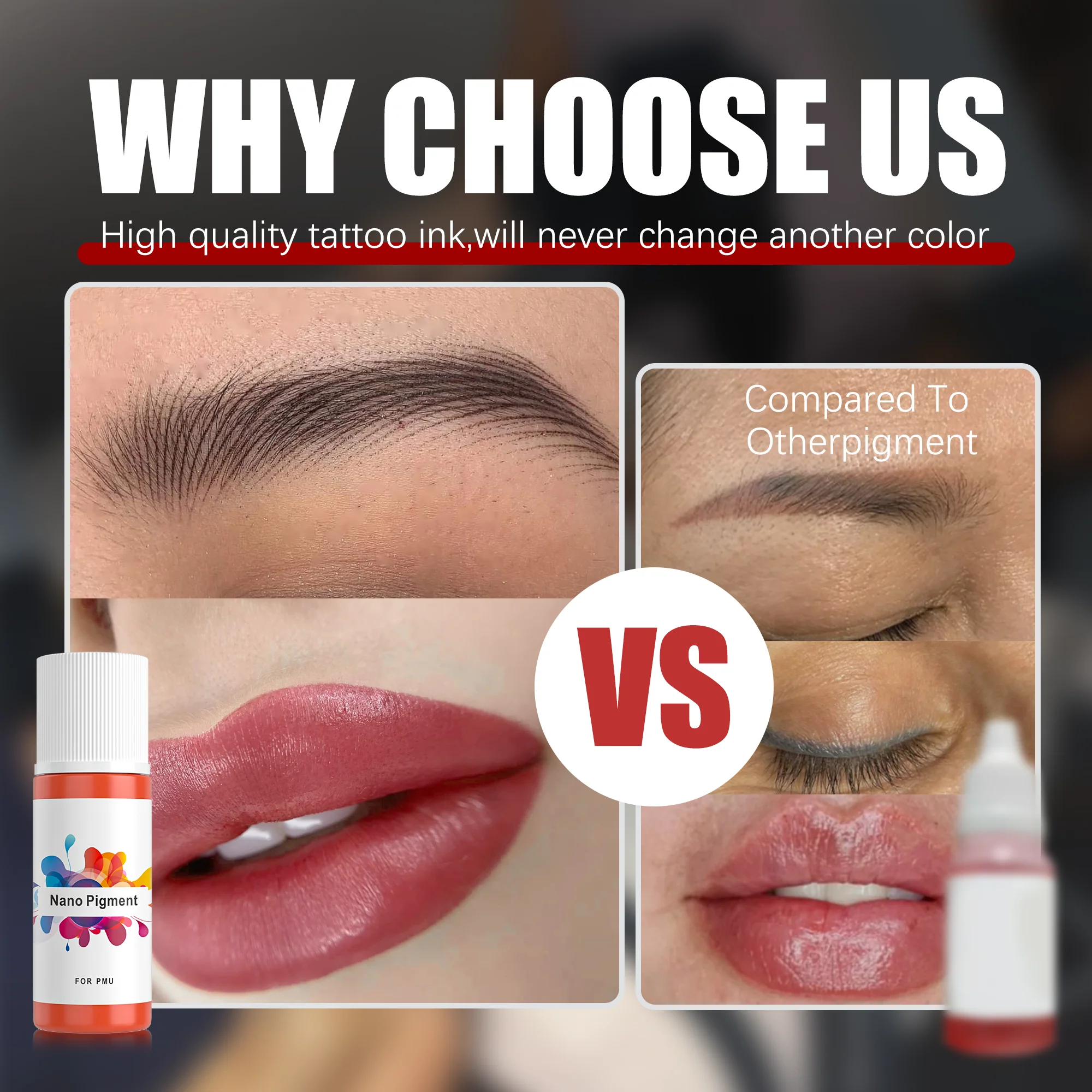 Naturalness Organic 3 Year Retention Permanent Makeup Pigment for Professional PMU Artists