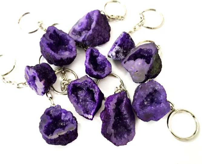 MOROCCAN GEODE KEYCHAIN