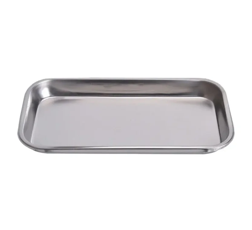 Dental Stainless Steel Medical Tray Square Plate tools tray Instrument Tool operation tray surgical