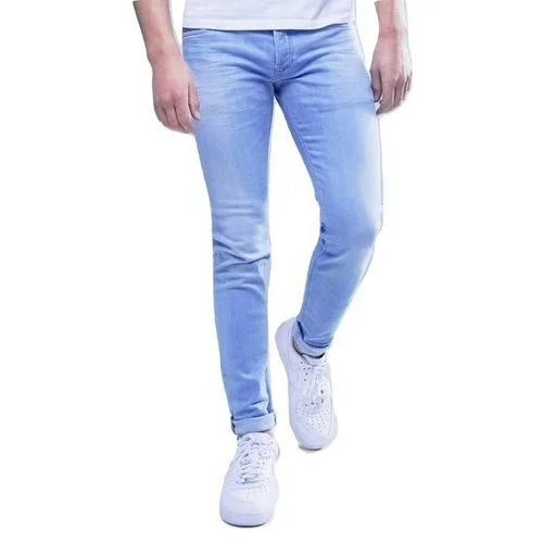 Denim Pant  Wholesale From Factory OEM custom high quality skinny fit appliqued denim jeans for men slim jean pants