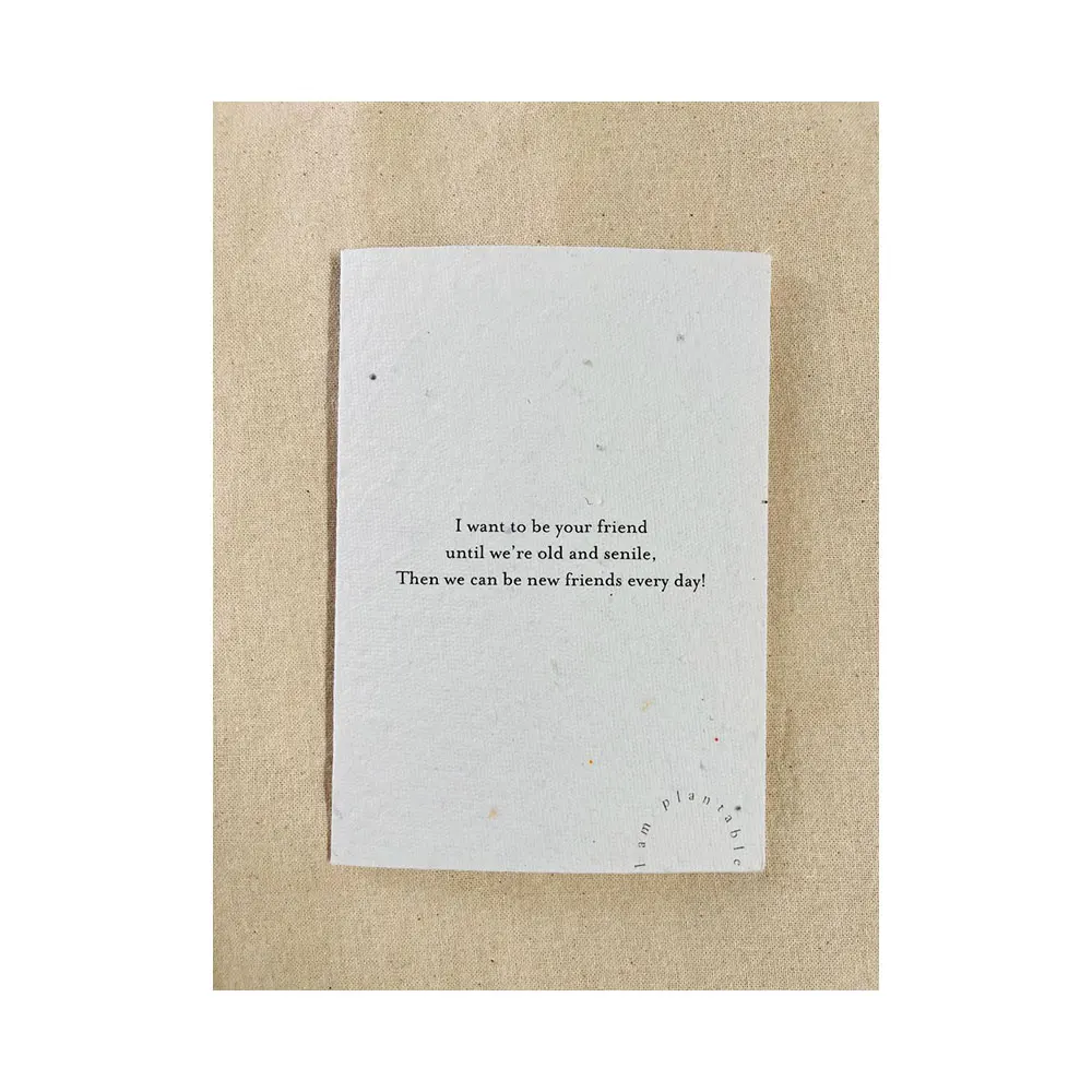 Best Quality growing Paper Printed Cards in garden  Eco friendly Bio degradable Handmade Tree Free Paper At Low Price