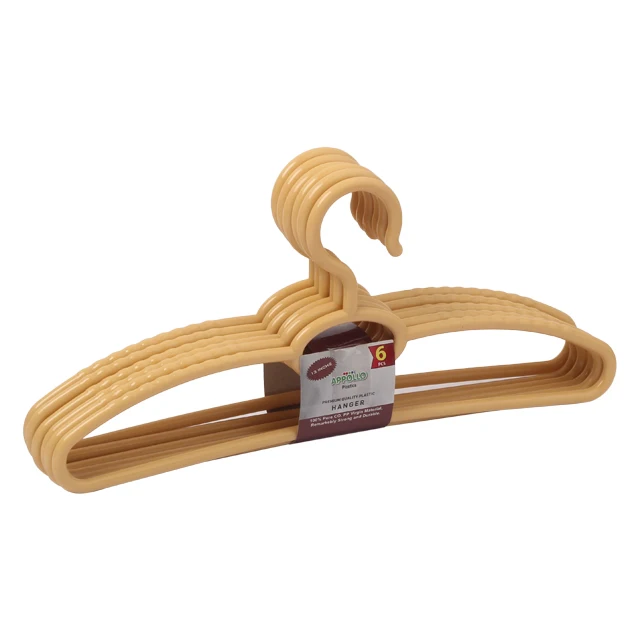 Premio Hanger 13 Inch Closet Clothes Organizer Accessories 6pc Pack Coat Hanger Wardrobe Supplies