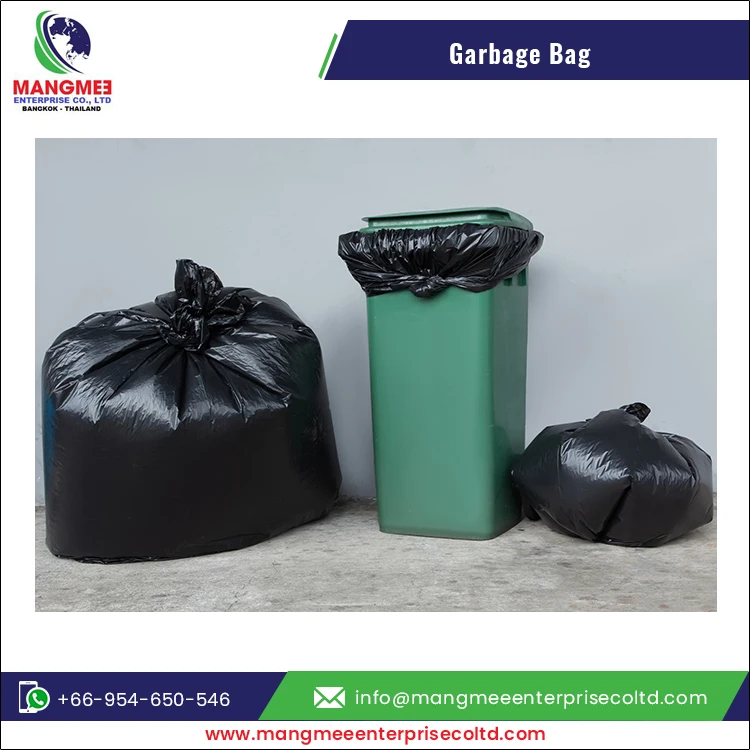 Bulk Exporter Selling Customized Disposable Biodegradable PE Plastic Custom size Garbage Trash Bag Roll for Sale