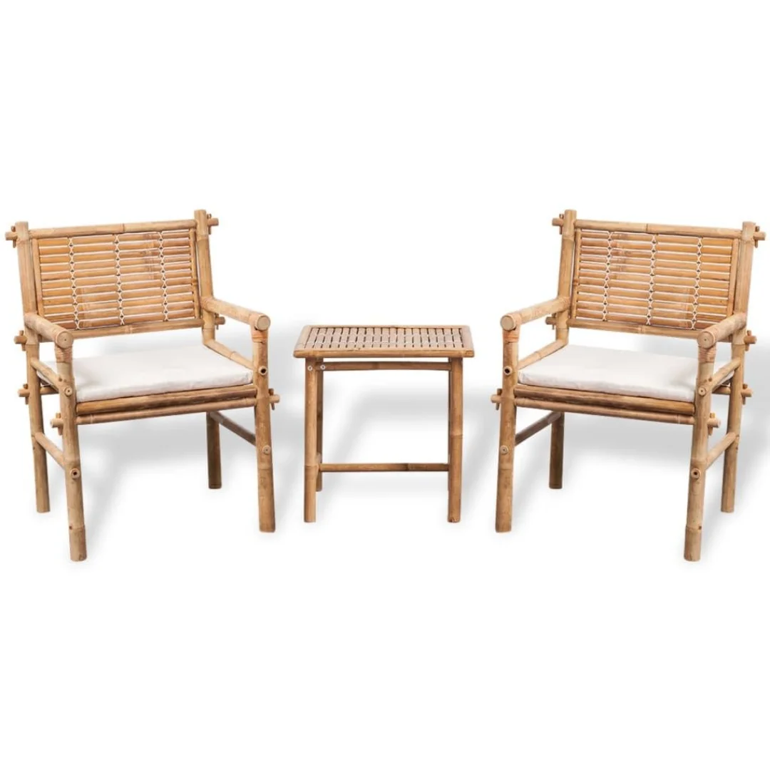Hot Selling Bamboo Chair And Side Table Outdoor Traditional Style Tropical Bamboo Wooden Chair Furniture From Vietnam