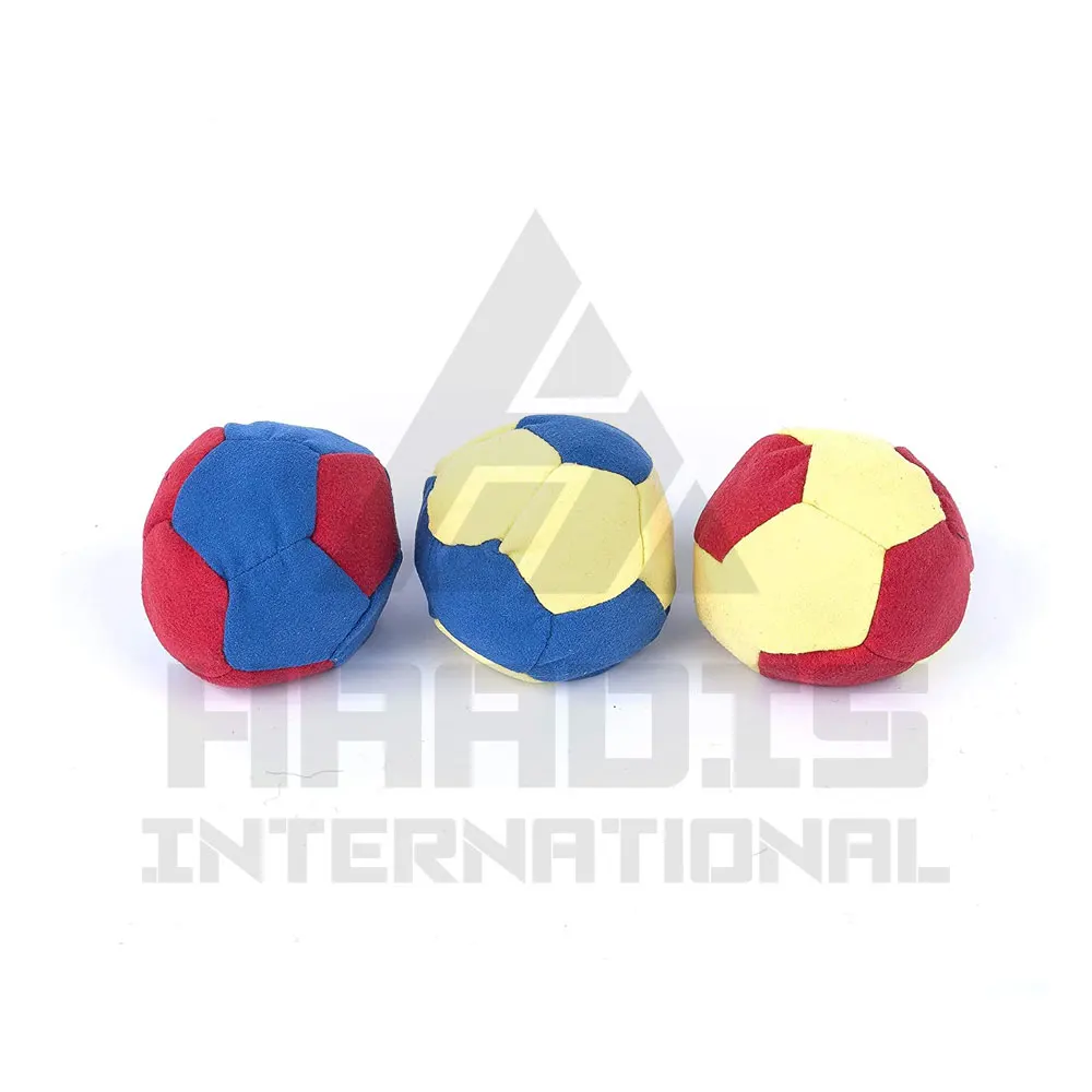 Footbag Hacky Sack custom logo and filling Plastic Pellets Sand Metal wholesale synthetic suede footbag & Hacky sack