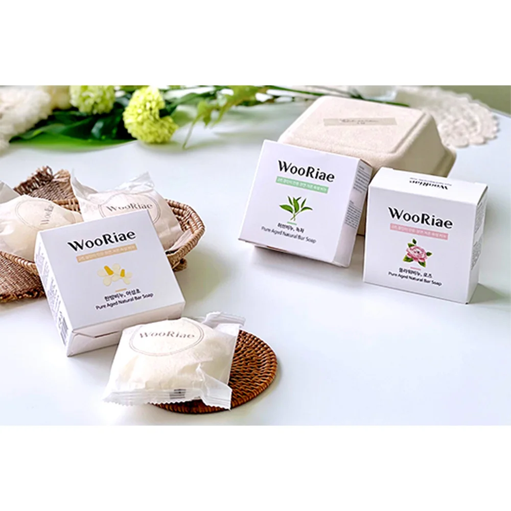 WooRiae Pure Aged Natural Herb Soap 3 type of natural low-temperature maturing soap made two great craftsmen In Korea Best