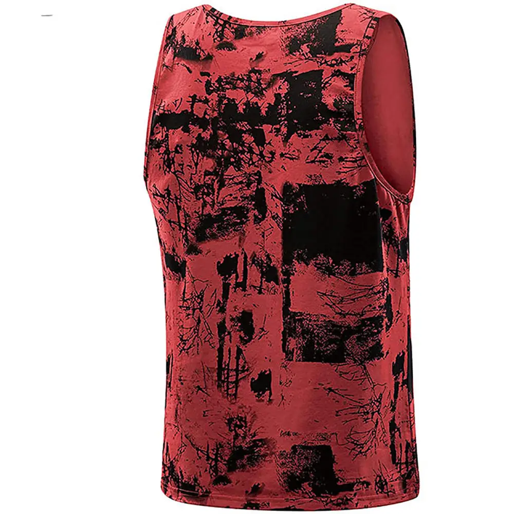 Men tanktop sleeveless sports logo custom tank top men gym print travel vest gym tank top