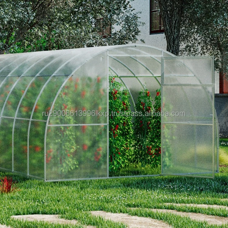 Garden Greenhouse Frame Sphere Arc Tunnel Fow Growing Vegetables Robust welded frame load 60 kg/m2