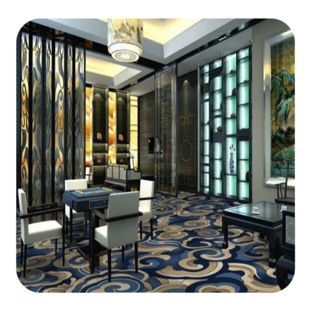 Modern carpet hotel Bar/Night Club Carpet Fluorescent room Carpet from china