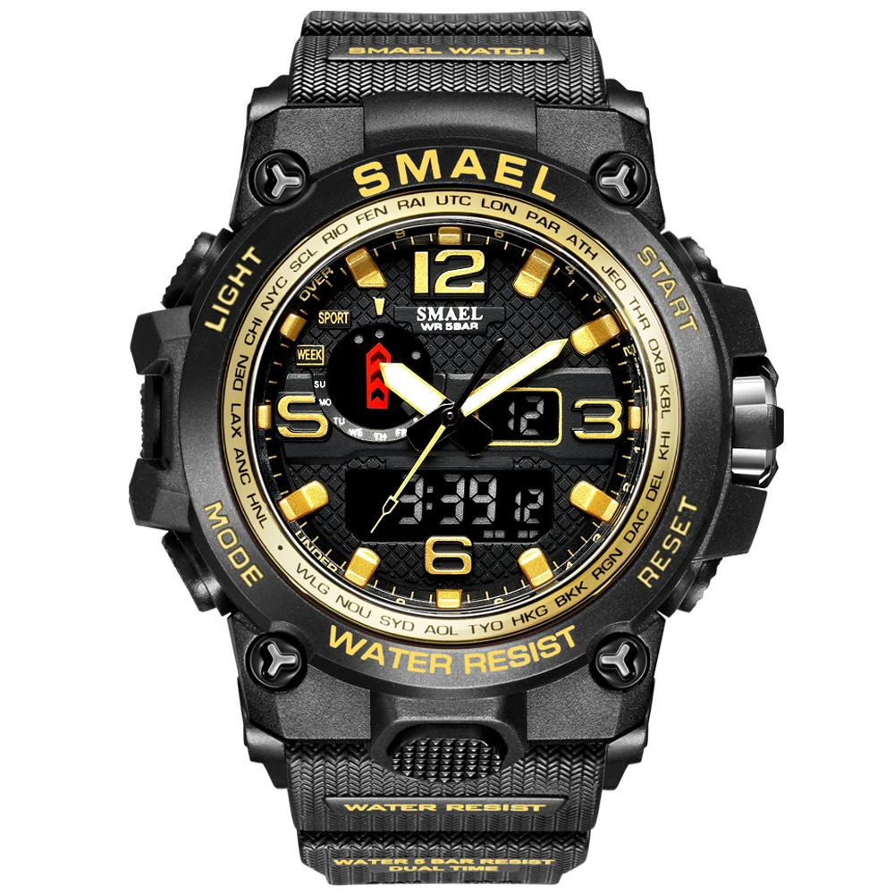 SMAEL 1545D couple army military watch sports led digital waterproof fashion sport watches