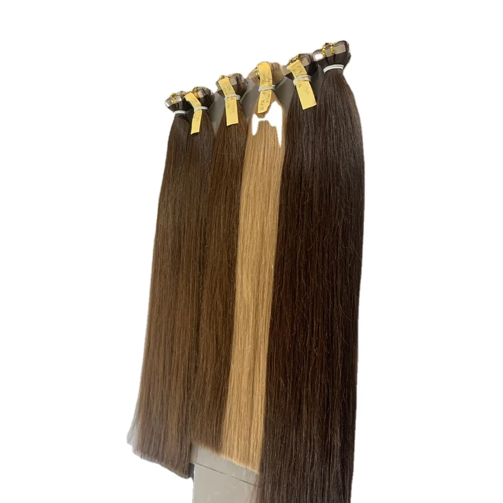 Wholesale 100% Virgin Remy Human Extention Hair Real Human Hair For Resell Tape Hair Extensions