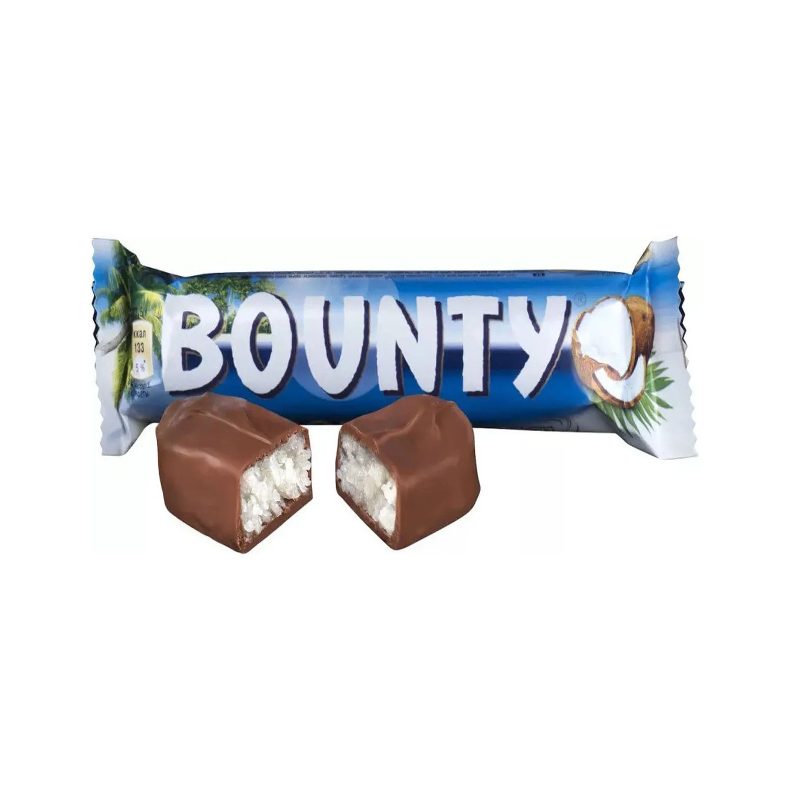 Bountyy Coconut Chocolate 57 Gr Milk Chocolate Bar Vacuum Pack 0.057 Kg From Brown Solid