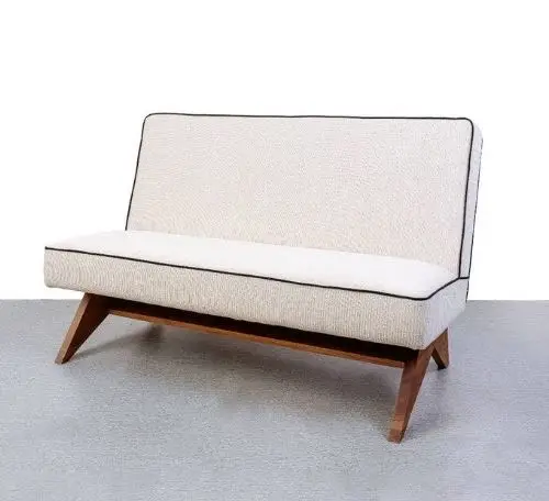 Современный роскошный секционный диван из тикового дерева горячая распродажа мебель для дома с тканевыми подушками гостиной или