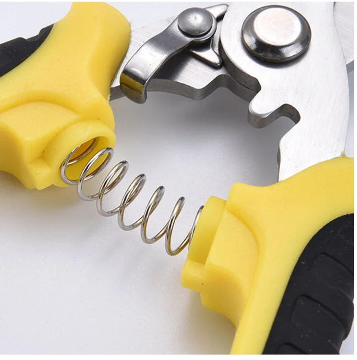 Hot Sales Stainless Steel Electrician Scissors Wire Shears Safety Lock Spring Scissors Garden Pruning Shears