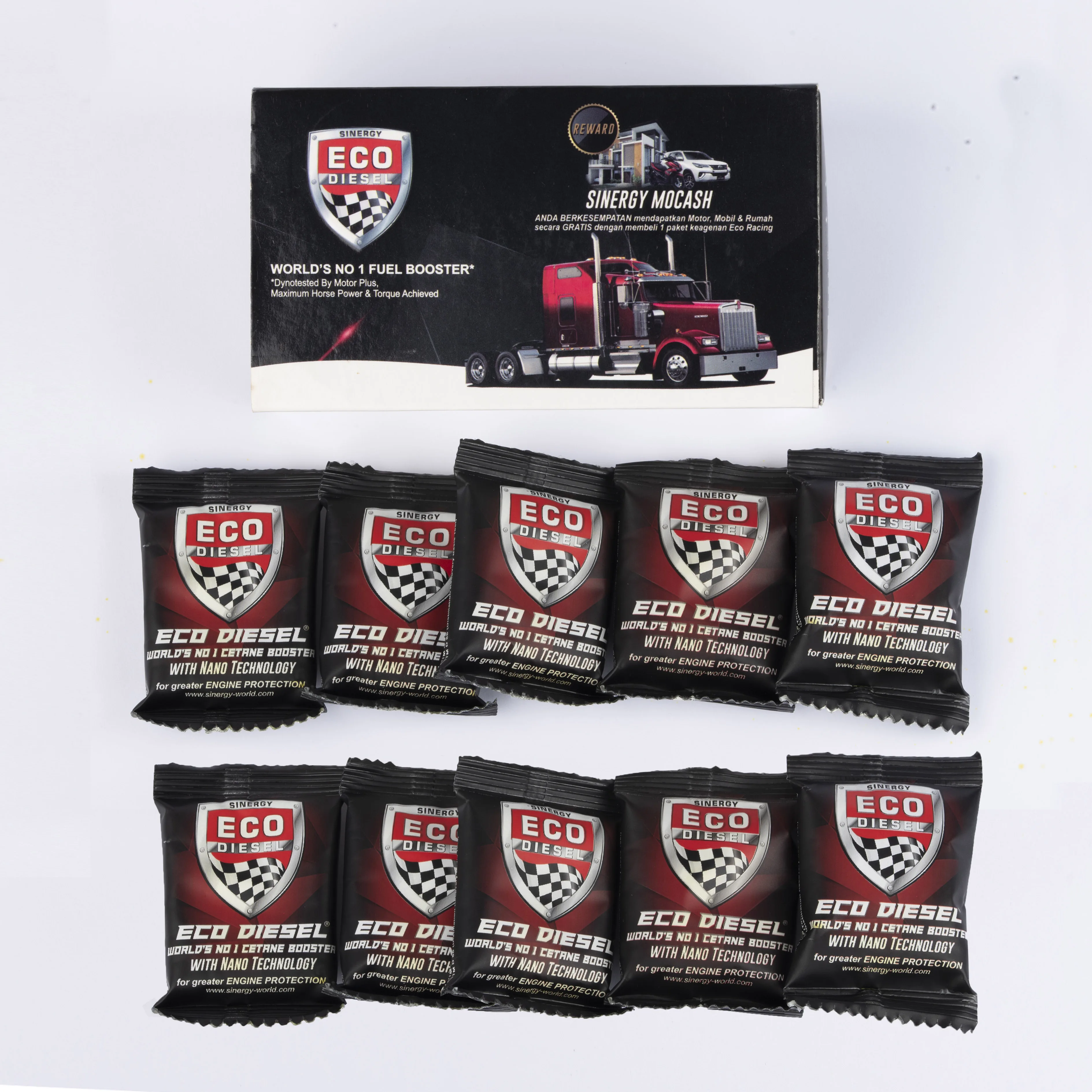 Cetane , Diesel , Fuel Booster Eco Diesel Tablets Saving The Fuel & Omit The Gas Co Pollutant - ECO DIESEL BOX