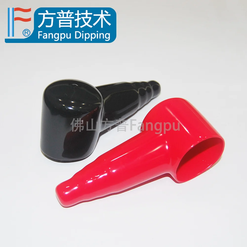 uxcell Car Battery Terminal Cover Soft Plastic Insulation Boot Sleeve Black Red Terminal Sleeves